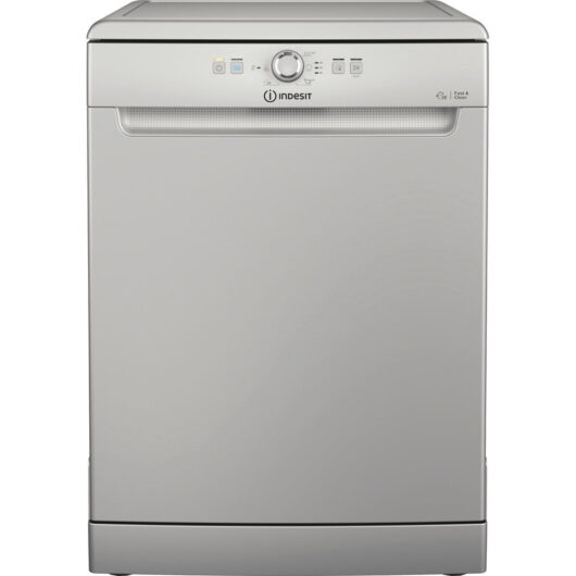 Indesit D2FHK26S Full Size Dishwasher with 14 Place Setting Silver