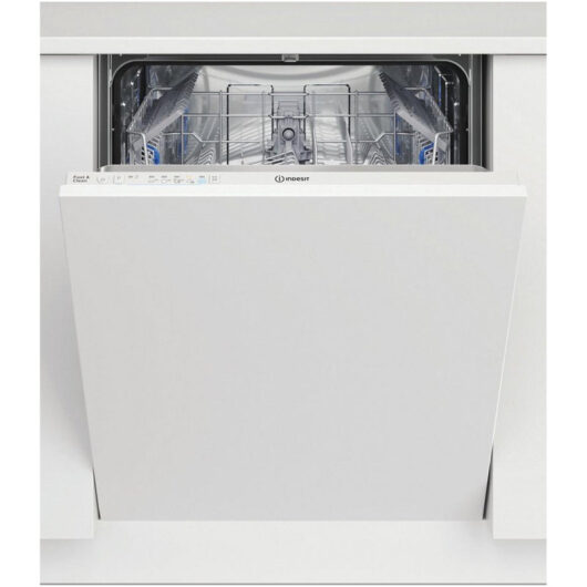 Indesit D2IHL326UK Full Size Integrated Dishwasher with 14 Place Settings White