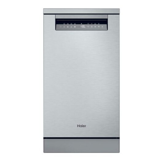 HAIER I Pro Shine XF1C3TB1FX-80 Slimline WiFi-enabled Dishwasher - Silver