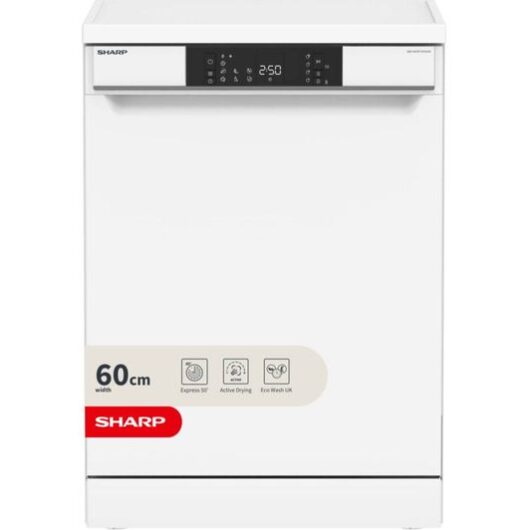 SHARP QW-NA1FF47D4W-EN Full-size Dishwasher - White