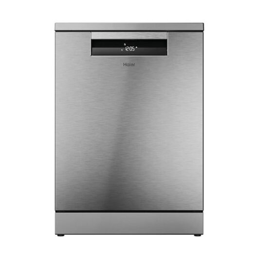 HAIER XF 4A4M0X-80 Full-size WiFi-enabled Dishwasher - Silver