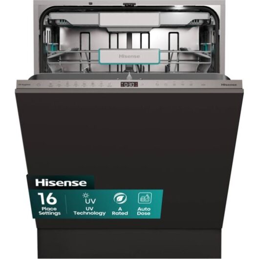 HISENSE UV Clean HV693A60UVADUK Full-size Fully Integrated WiFi-enabled Dishwasher