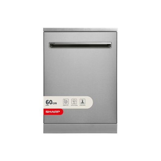 SHARP QW-S33F47E3I-EN Full-size Dishwasher - Inox